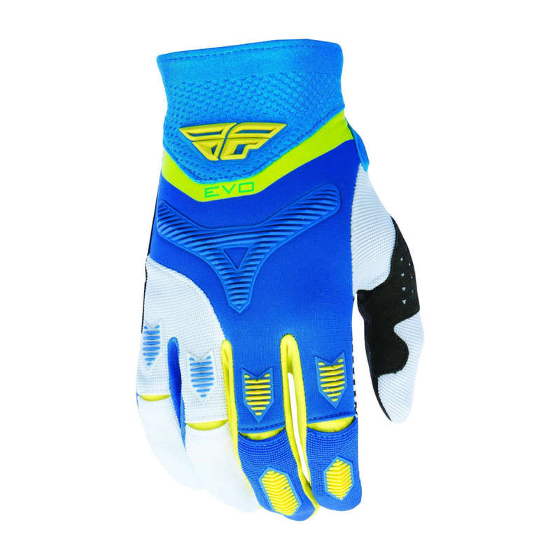 Fly Evo Blue/ Yellow/ White Gloves