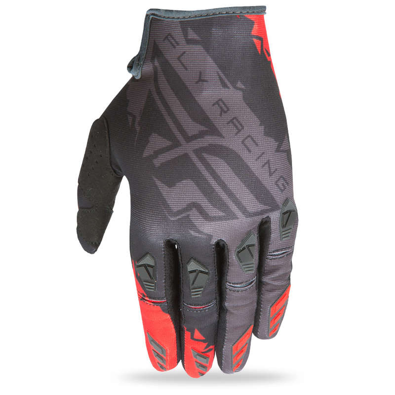 Fly Kinetic Black/ Red Gloves