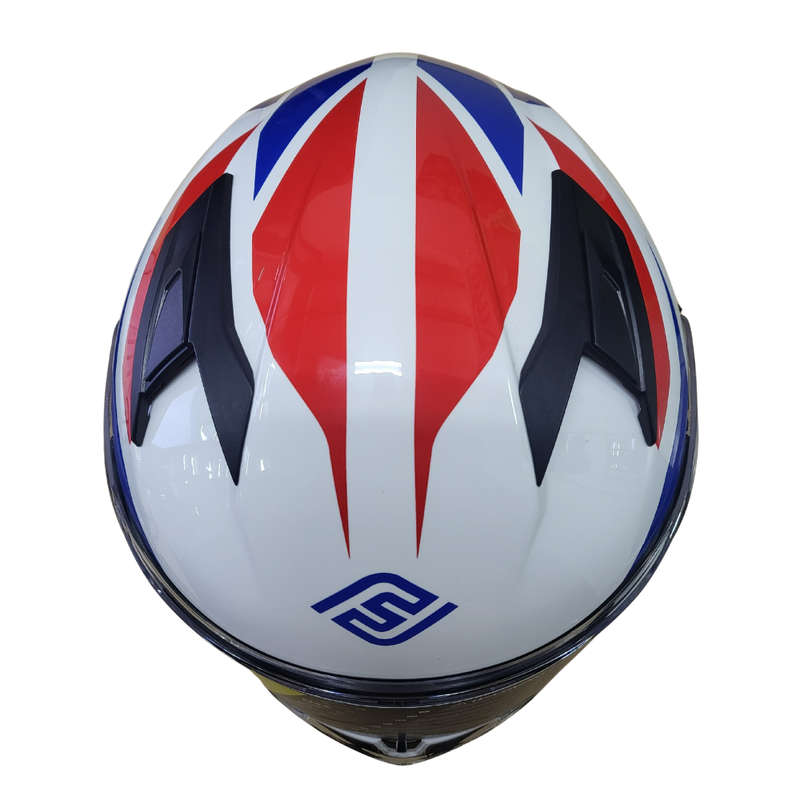 Faseed FS-825 Red/ Blue/ White Helmet