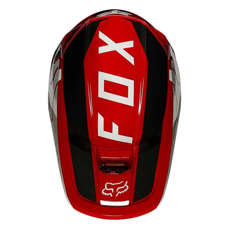 Fox V1 Revn Flame Red Helmet