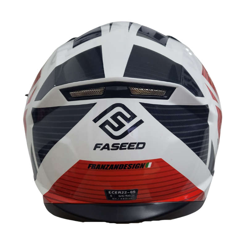 Faseed FS-825 Red/ White/ Black Helmet