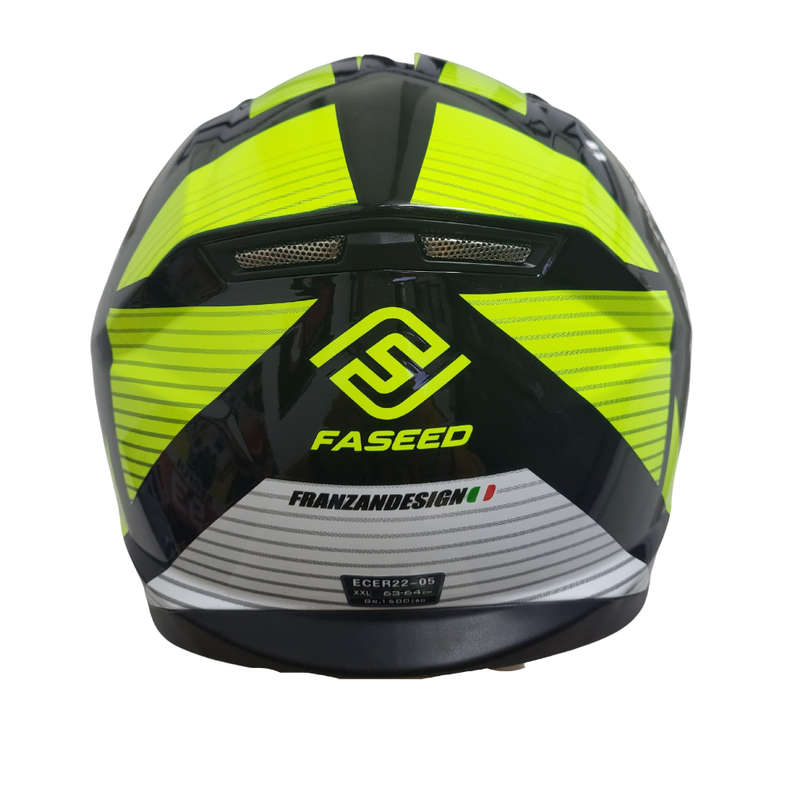 Faseed FS-825 Yellow/ White/ Black Helmet