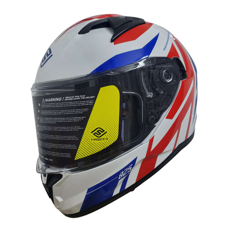 Faseed FS-825 Red/ Blue/ White Helmet
