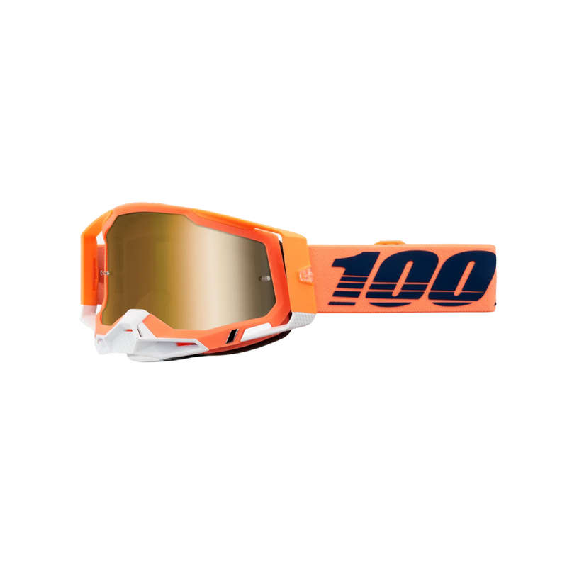 100% Racecraft2 Coral True Gold Mirror Goggle