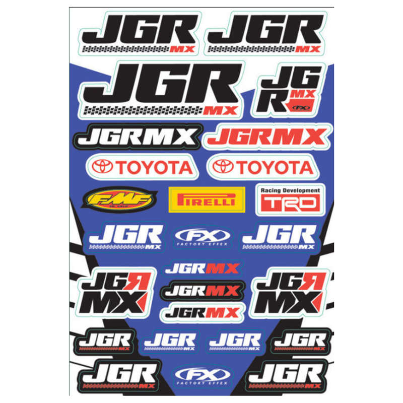 FX JGR Team Sticker Sheet