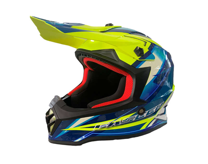 Faseed 608 Kids Yellow/Blue Helmet
