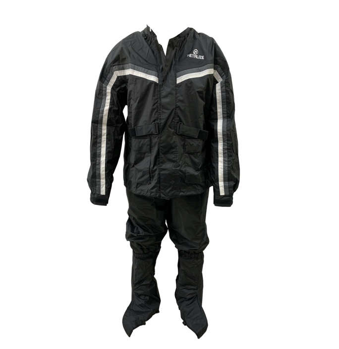 Metalize 602 Black/Grey Rain Suit