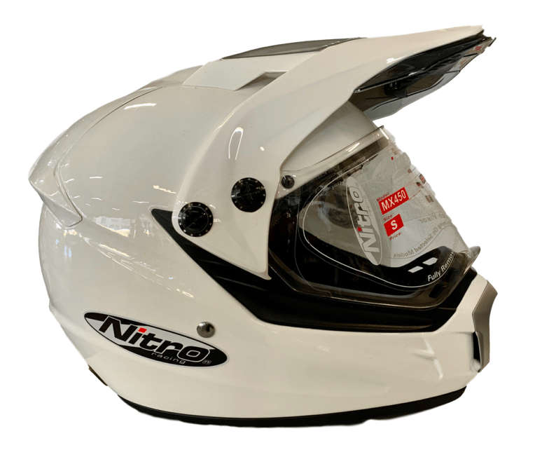 Pre-Loved (USED) Nitro MX450 White Helmet (M)