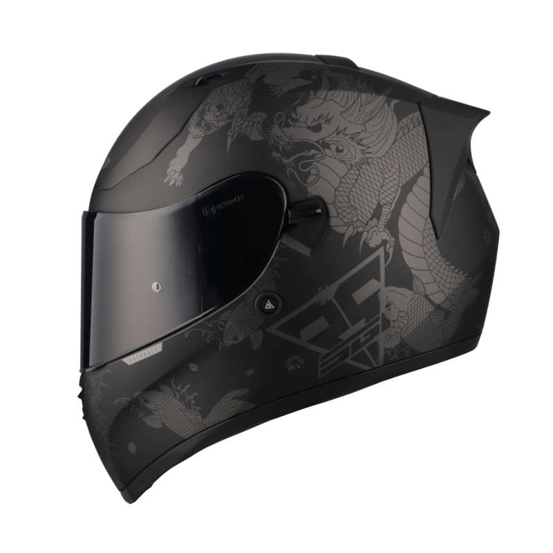 Spirit Seca Katana Black/ Gun Metal Helmet