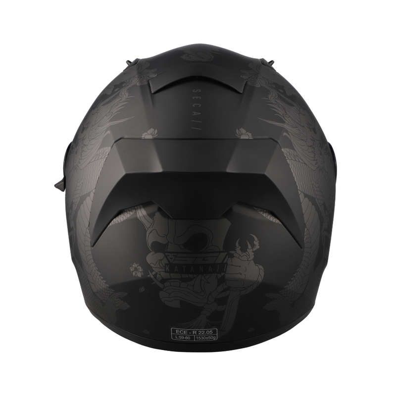 Spirit Seca Katana Black/ Gun Metal Helmet