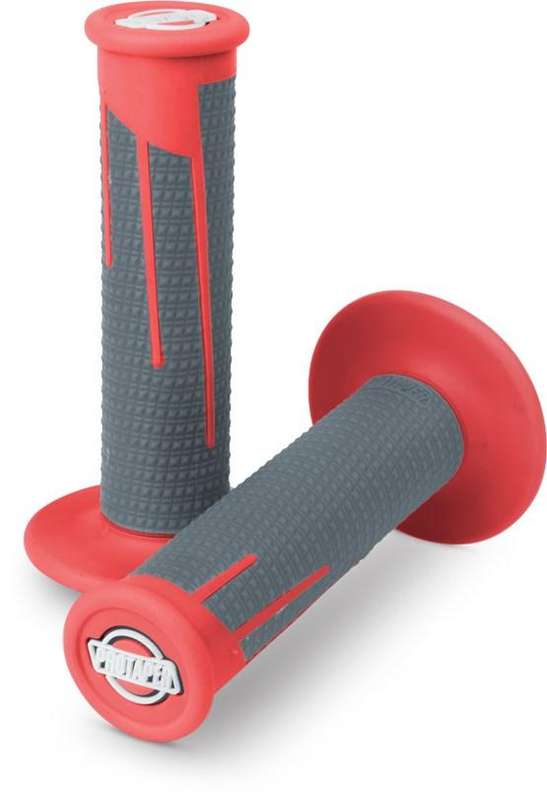 ProTaper Clamp On Full Diamond Red/Grey MX Grips