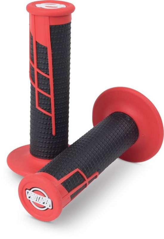 ProTaper Clamp On Half Waffle Red/Black MX Grips