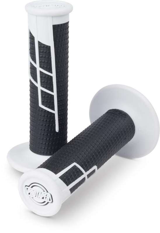 ProTaper Clamp On Half Waffle White/Black MX Grips