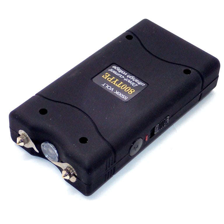 Self Defense Rechargeable Black Stun Gun 800 Type