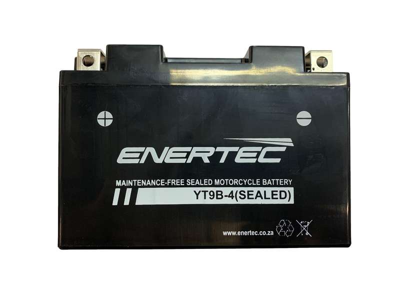Enertec Battery YT9B-4 -Motorcycle Battery
