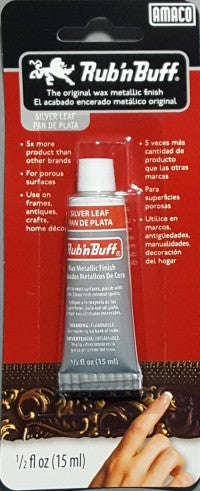 AMACO Rub 'n Buff - Silver Leaf - 1/2oz