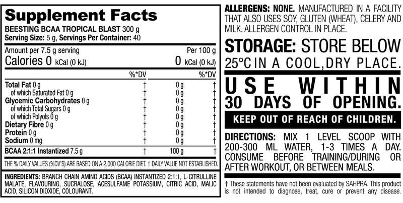 Beesting BCAA Branched Chain Amino Acids