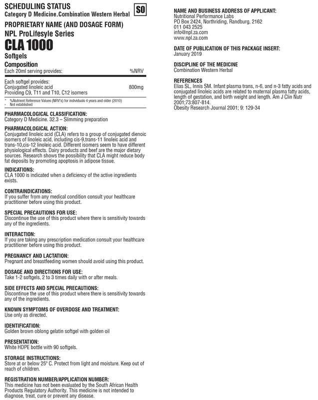 NPL CLA Ultra 1000