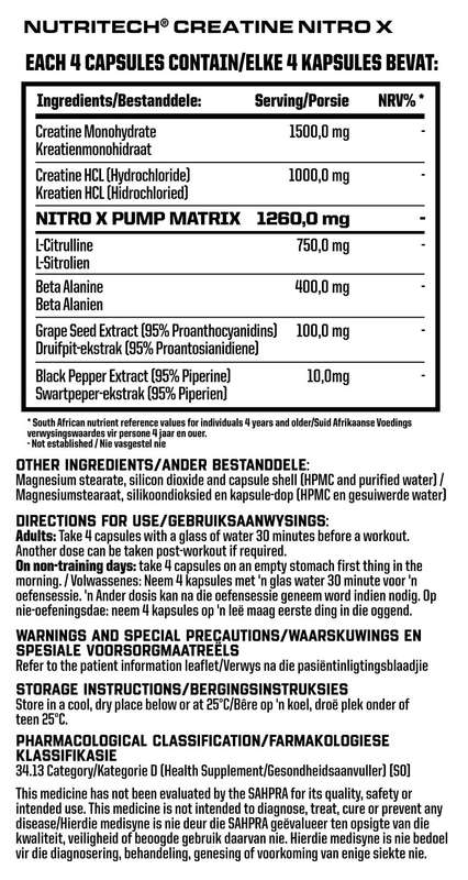 Nutritech Creatine Nitro X