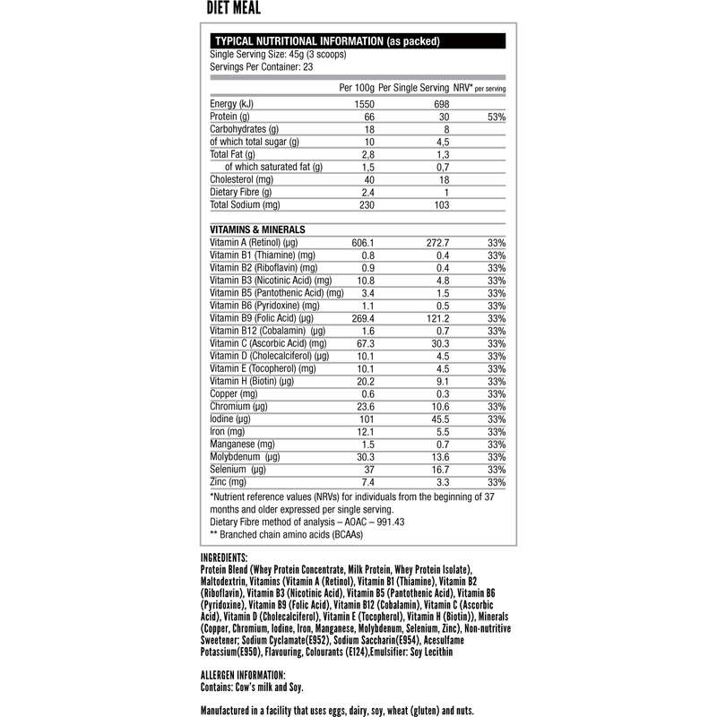 Nutritech Diet Meal (1Kg) - Choc-mint