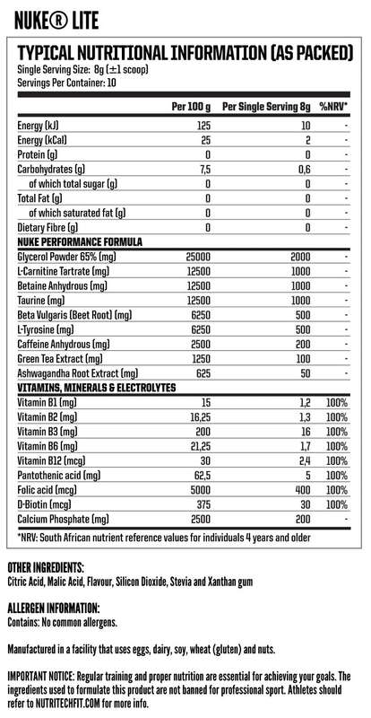 Nutritech Nuke Lite - 80g / Cotton Candy