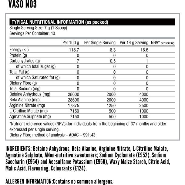 Nutritech Vaso No3