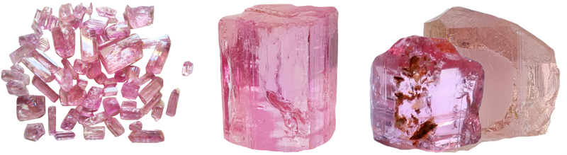 3 cts Pink Sapphire and White Topaz Gemstone Solid .925 Silver Pendant