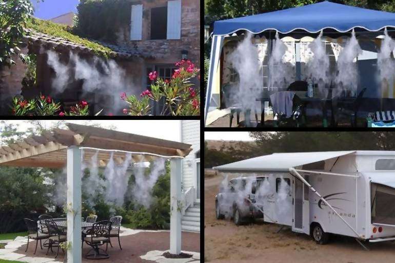 Patio Misting Cooling Watering System 10M Outdoors Gardens