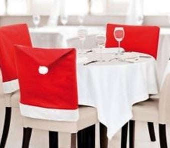 Christmas Chair Covers Decor - Table Setting Chair Covers