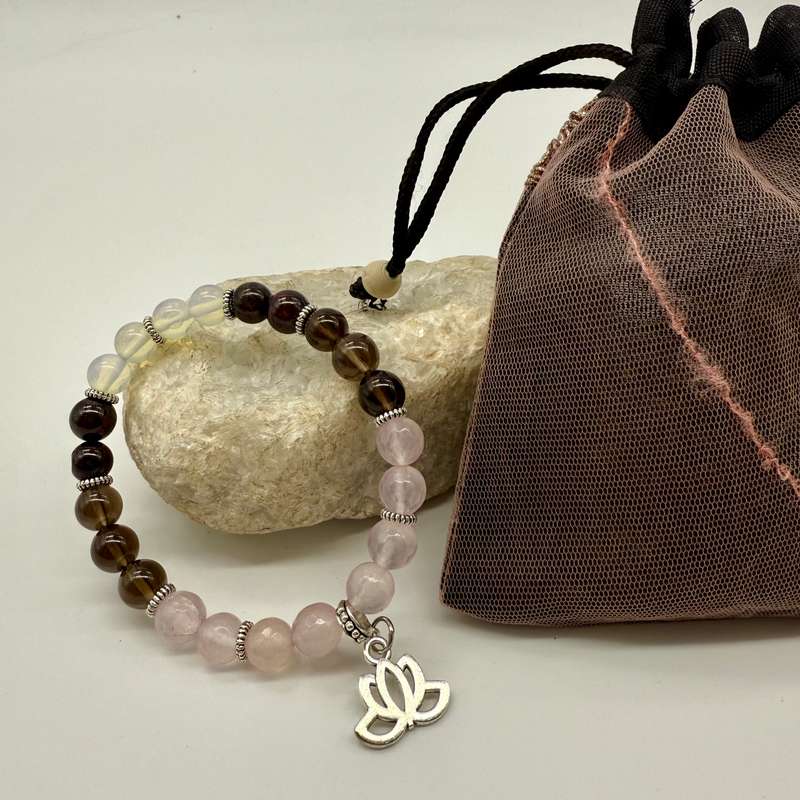 Mercury retrograde Heart heal Crystal Bracelet