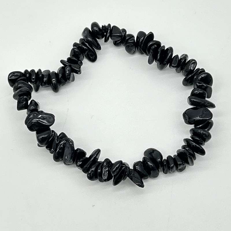Black Tourmaline Chip Crystal Bracelet