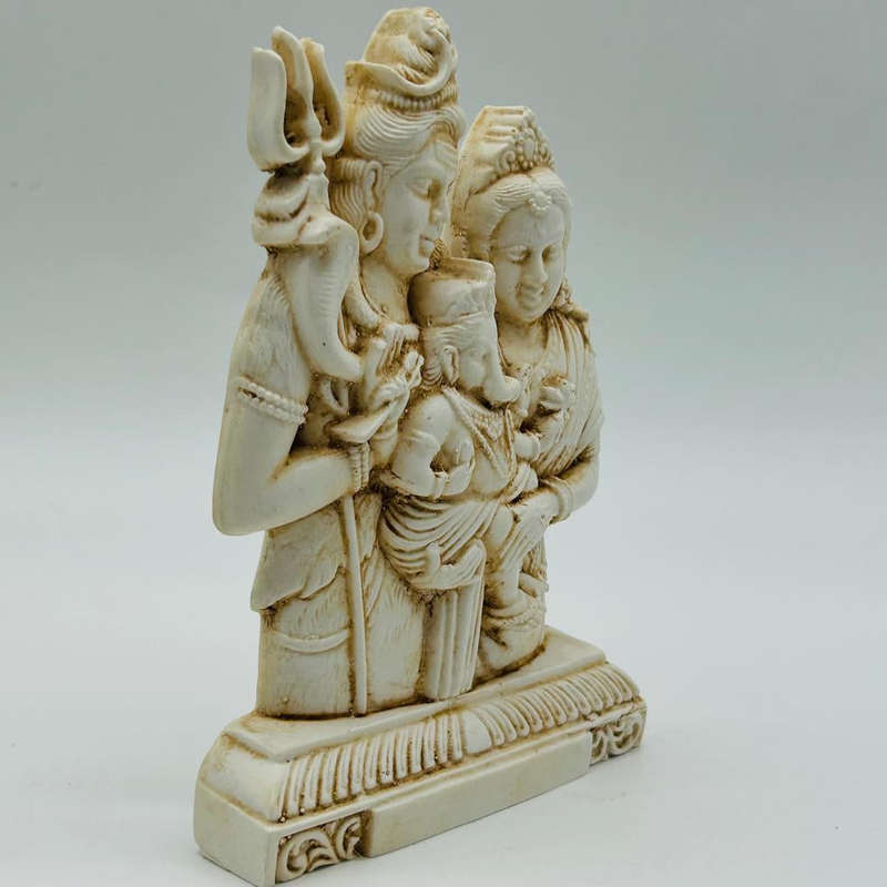 Shiva Parvati Ganesha Statue
