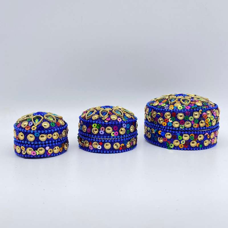 3 in 1 Blue Trinket Box
