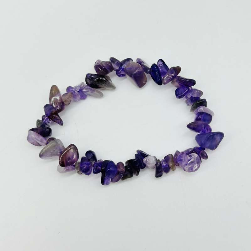 Amethyst Chip Crystal Bracelet