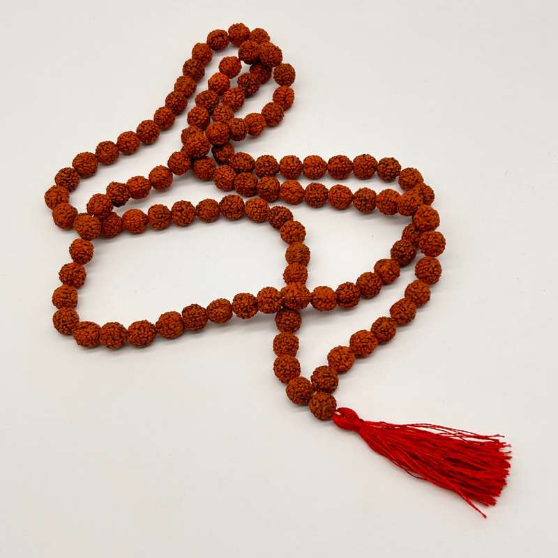 Wood Rudraksha Mala Prayer Beads