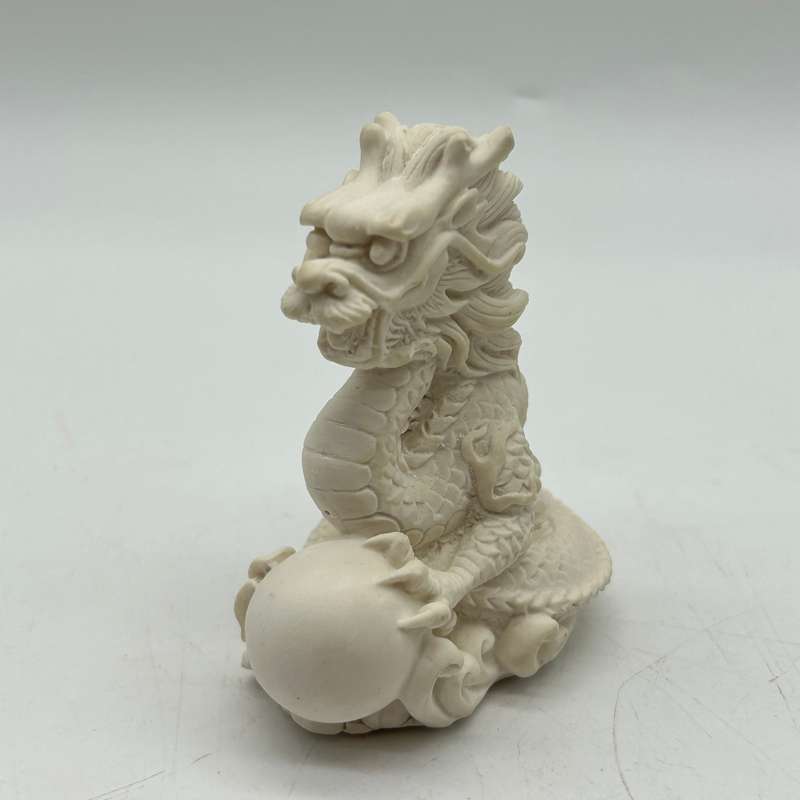 White Dragon With Pearl