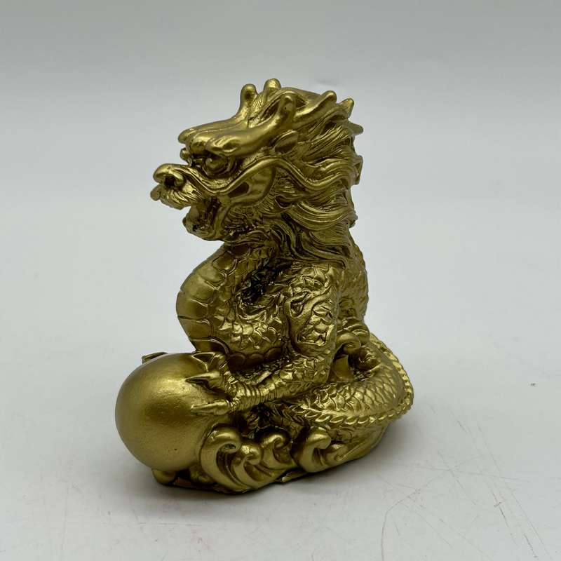 Gold Dragon With Pearl
