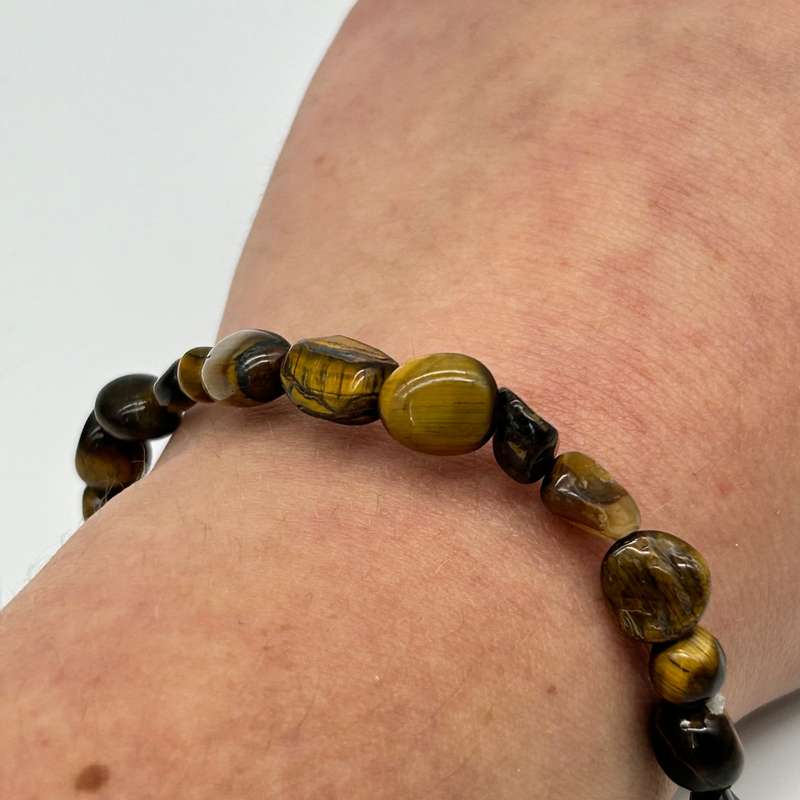 Tiger's Eye Nugget Crystal Bracelet