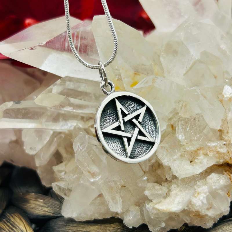 Iron Pentacle Of Personal Power Sterling Silver Pendant