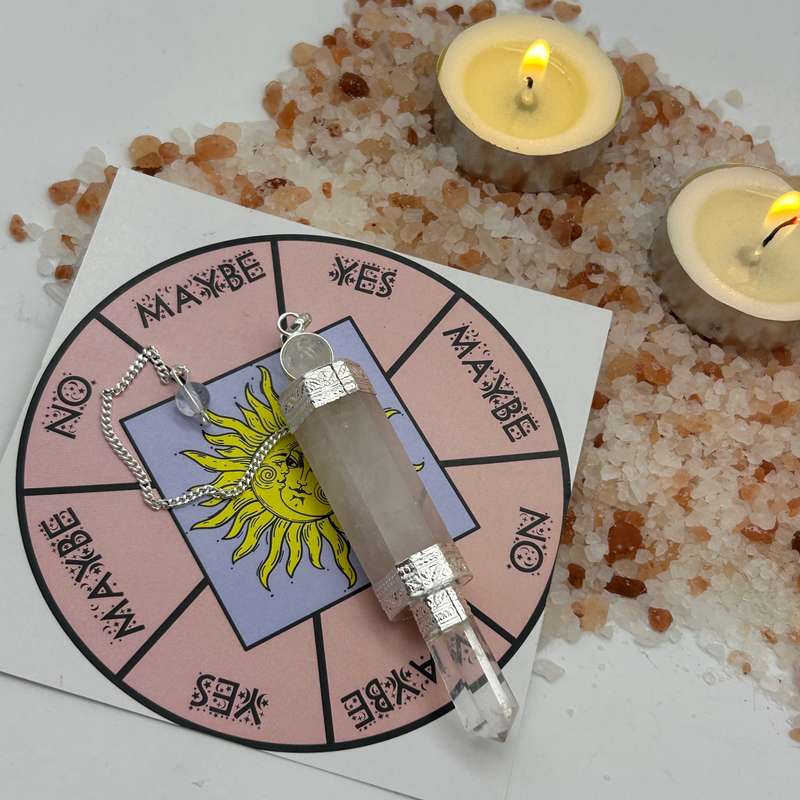 Rose Quartz Crystal Pendulum