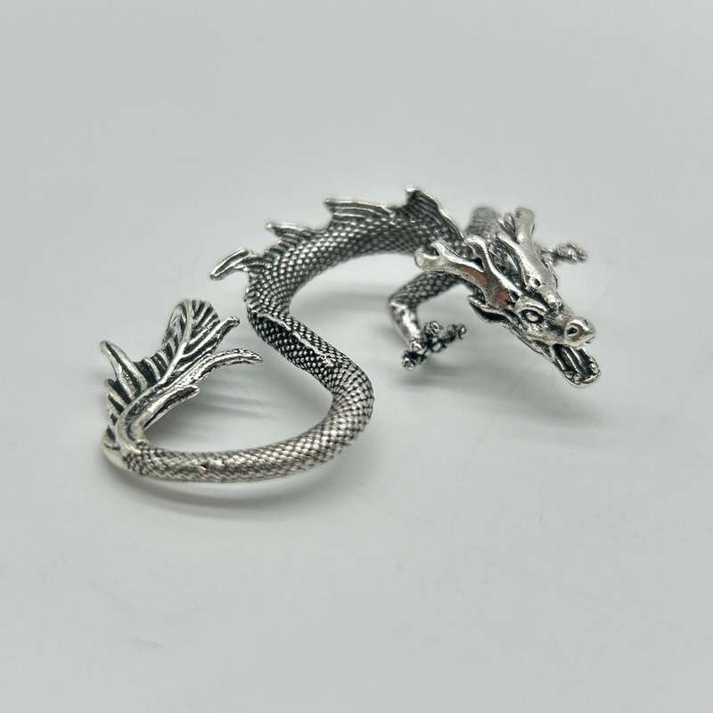 Silver Dragon Mythical And Magical