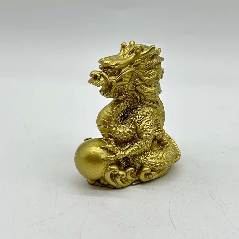 Gold Dragon With Pearl