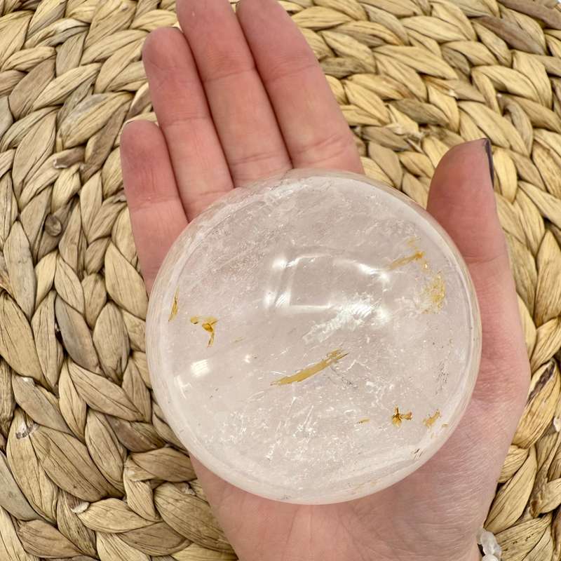 Clear Quartz Crystal Sphere