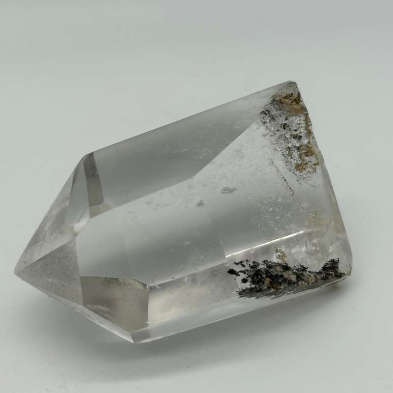 Clear Quartz Generator with Tourmaline Inclusions