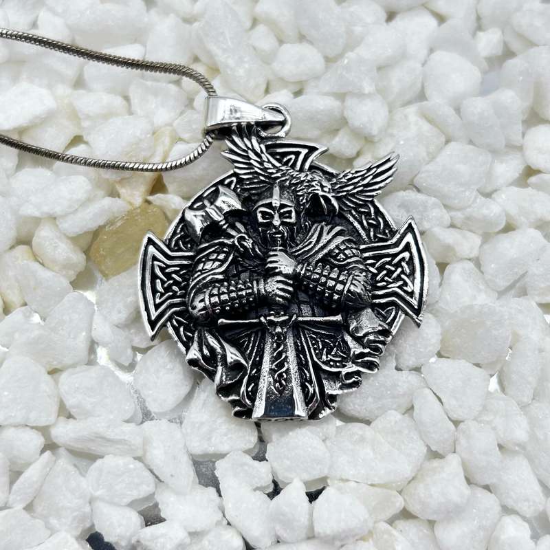 Sterling Silver Templar Amulet Pendant