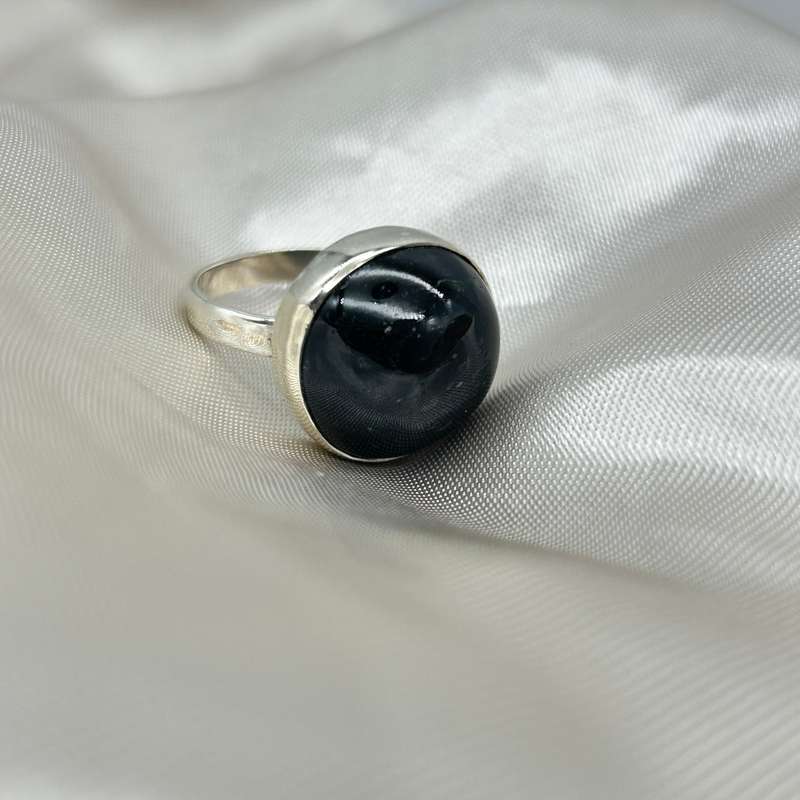 Sterling Silver Hypersthene Crystal Ring