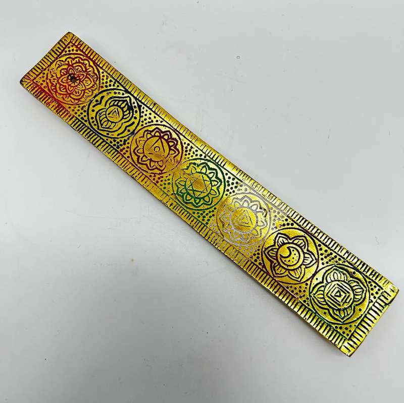 Gold Metal 7 Chakra Incense Stick Holder
