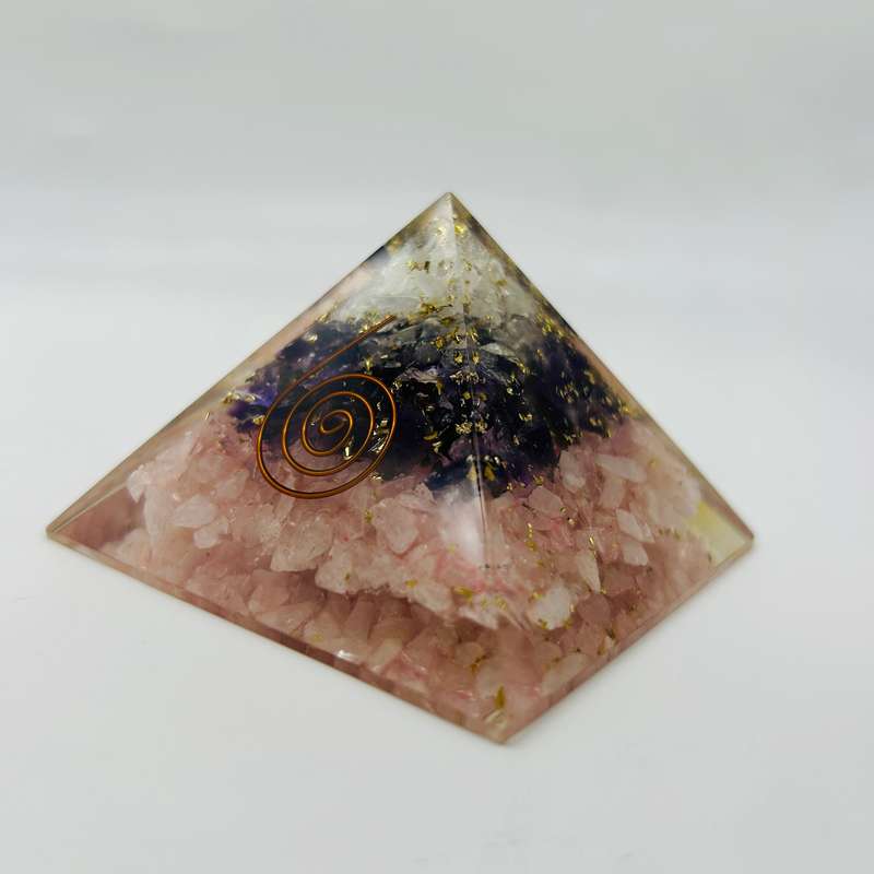 Love And Compassion Orgonite Crystal Pyramid