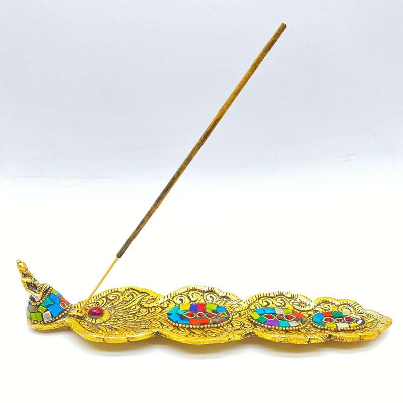 Rainbow Mosaic Buddha Incense Holder