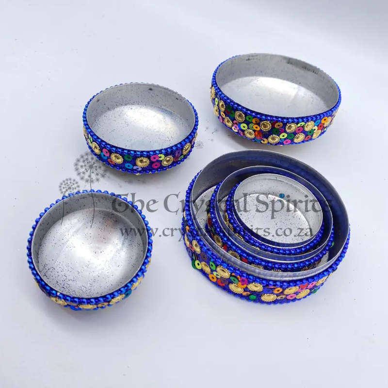 3 in 1 Blue Trinket Box